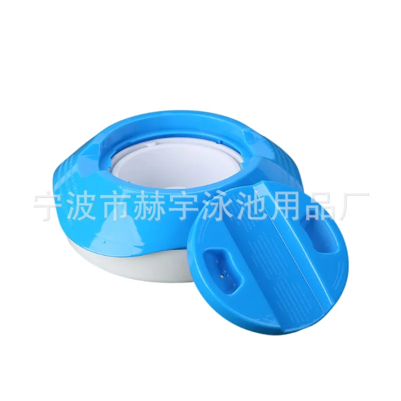 Floating Pool Chemical Dispenser Adjustable Height Square Automatic Dosing Device For Swimming Pool Chlorine Tablets