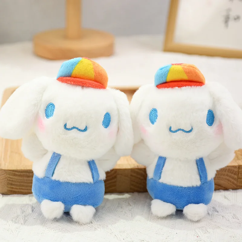 Sanrio Cute Series Hat Baseball Hat Cinnamoroll Doll Backband Plush Doll Keychain Pendant Kawaii Anime Girl Gift