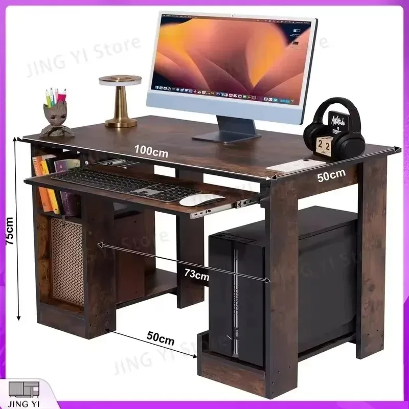 petit-bureau-avec-plateau-coulissant-pour-clavier-poste-de-travail-pc-bureau-d'etude-en-bois