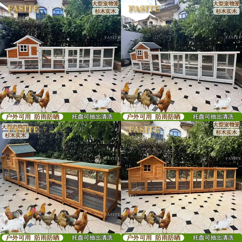 For Chicken Pigeon Cat Bird Rabbit Large Outdoor Indoor Pet Cage Durable Metal Wire Coop Nest House for Backyard Farm
