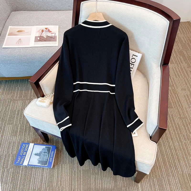 Plus size malha midi dr thi camada de base quente dr para plus size feminino temporada de inverno cintura alta a linha dr coreano sle