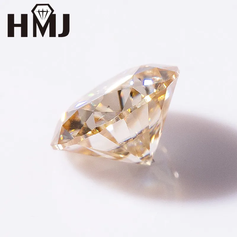 

HMJ Moissanite D Color Simulated Diamond Loose Stone Round Brilliant Cut Excellent Cutting VVS1 Clarity for Jewelry Making Gifts