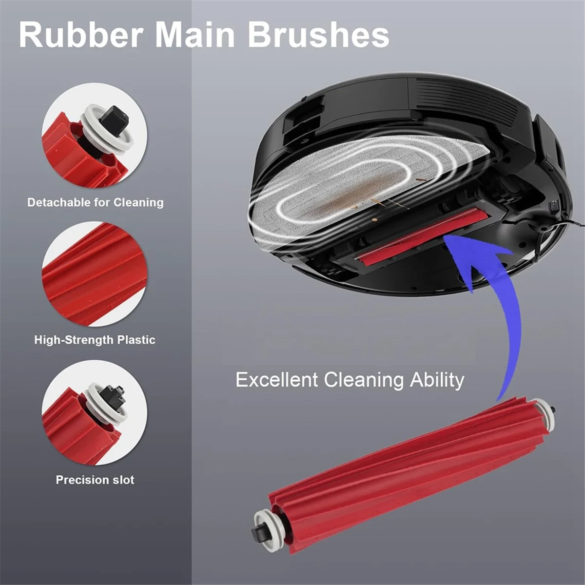 Untuk Roborock S7 MaxV Ultra/ S7 Max Ultra Robot penyedot debu bagian sisi utama sikat Hepa Filter kain pel Bags-A19G debu