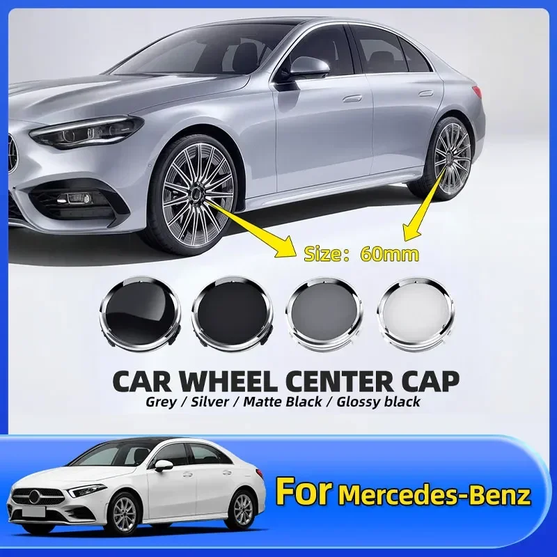 

4 шт., 60 мм, колпачок втулки колеса автомобиля, эмблема, значок для Mercedes Benz C180 E300 GLC W163 W166 W167 W204 W205 W212 W213 X253 W117 W176 W164
