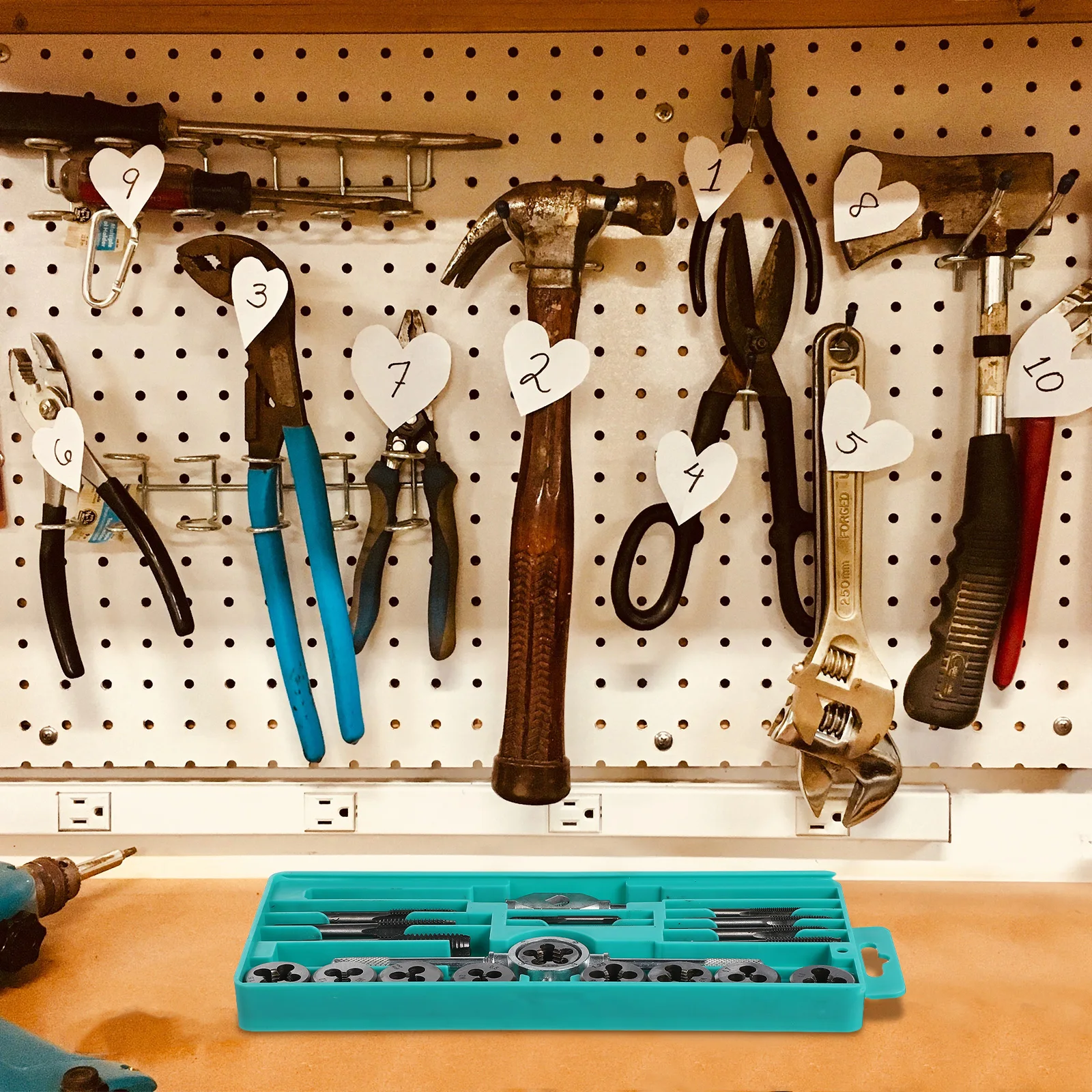 20 قطعة اليد خيوط الحنفية وجع مجموعة تحمل الصلب M3- متري أداة أساسية للميكانيكا ومشاريع DIY الحنفية أداة مفتاح الربط