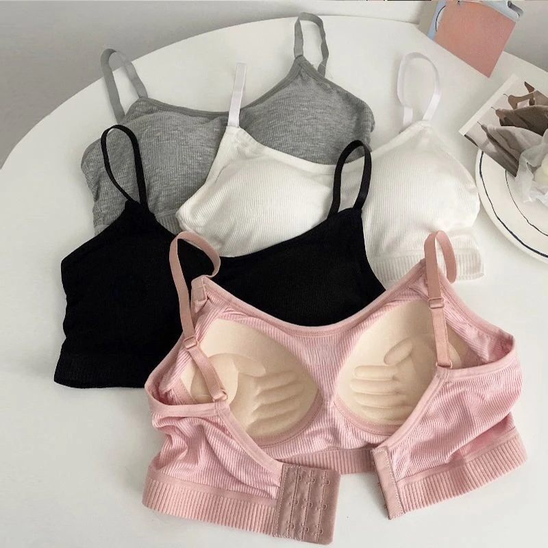 Korean Version Summer Push up Bra Wireless Thin Underw Women's Thermal Bra Removable Shoulder Strap Maternity T-Style Bra