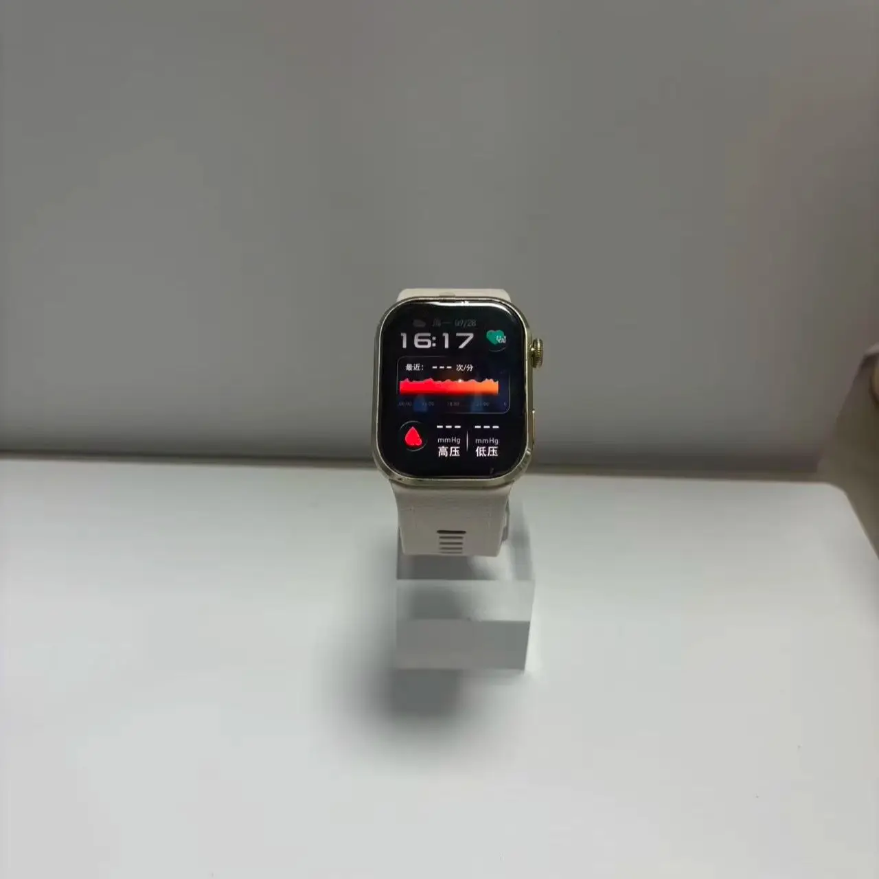 Guogol blood pressure smart watch with air pump and airbag, featuring ECG, PPG, SpO2, heart rate, sleep monitor AMOLED he
