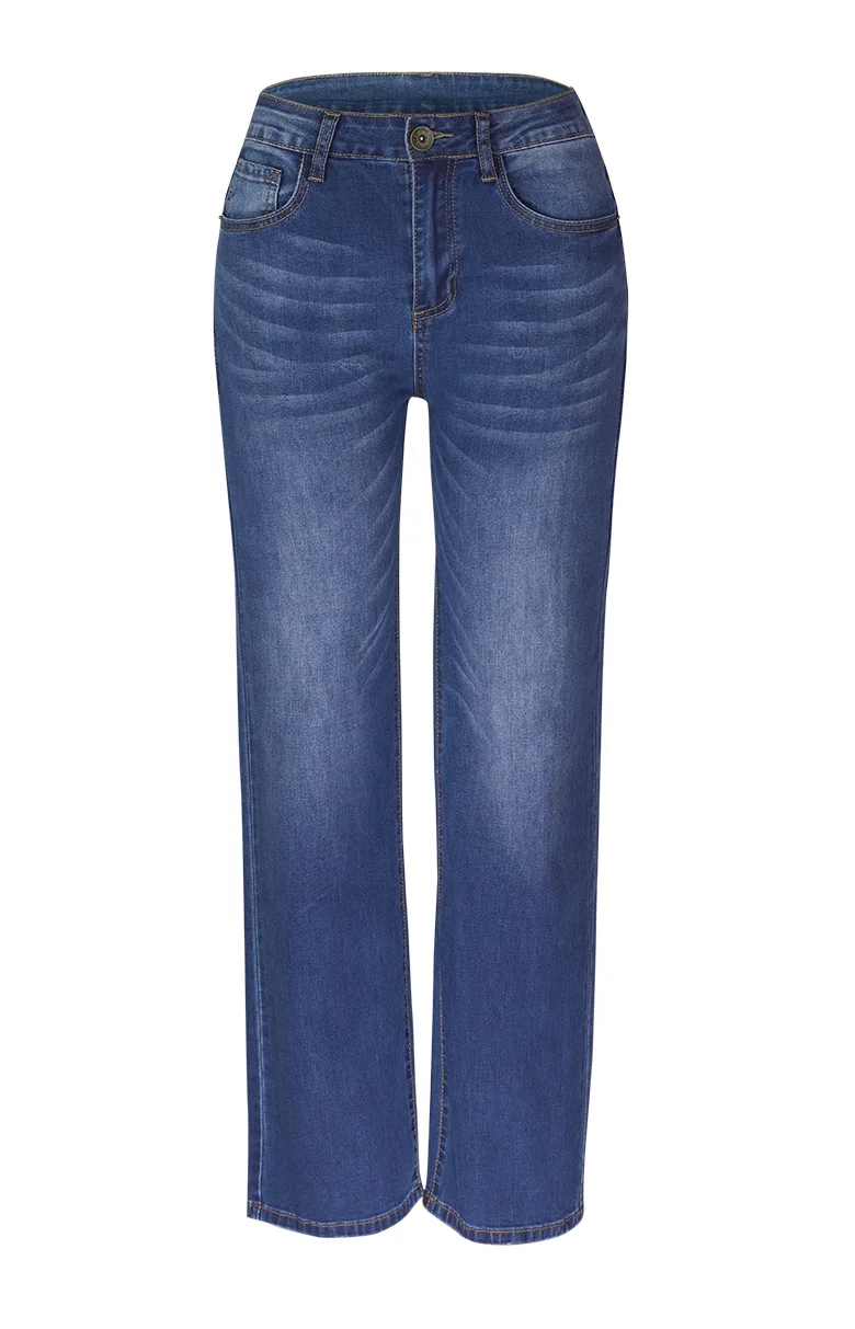 Spring and Autumn New Women's Fashion Loose Wide-leg High Elastic Denim Trousers Women Casual Office All-match Jeans Lady Pants