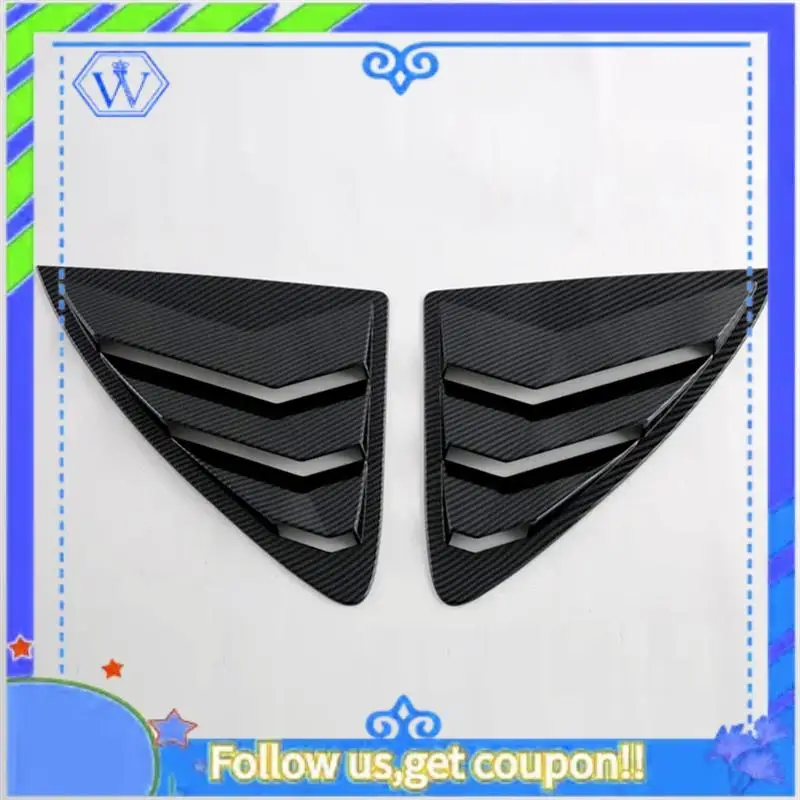 

M46K-Rear Side Window Louvers For Mercedes Benz E Class W214 2024 Accesories Air Vent Scoop Louvers Trim ABS Carbon Fiber