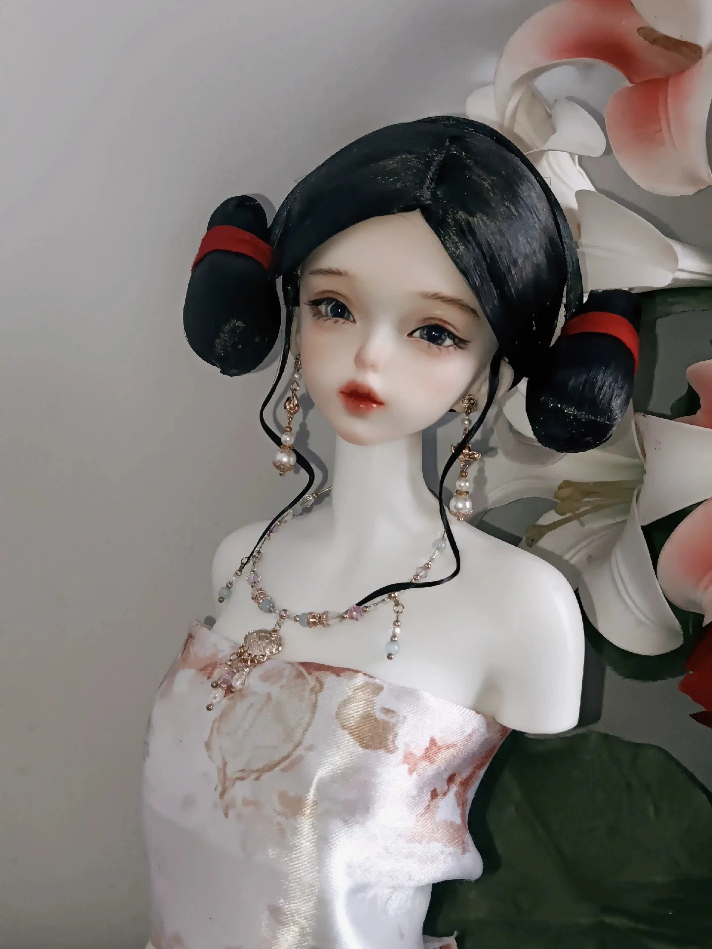 

1/4 1/3 Scale BJD Doll Ancient Costume Wig Hanfu Vintage Style Hair Fairy Wig For MSD SD13 Girl SSDF Uncle Accessories A1749