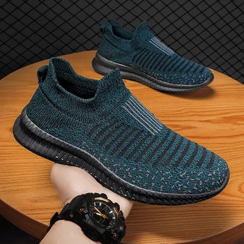 Men's Shoes comfortable Light Sneakers Man Mesh Breathable Walking shoes Casual Loafers Shoes Plus Size 49 Zapatillas de deporte