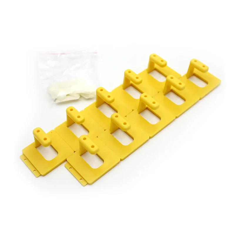 10Pcs Detachable Practice Display Stand Holder & 10Pcs False Nail Tips Manicure Nail Art Tool Set
