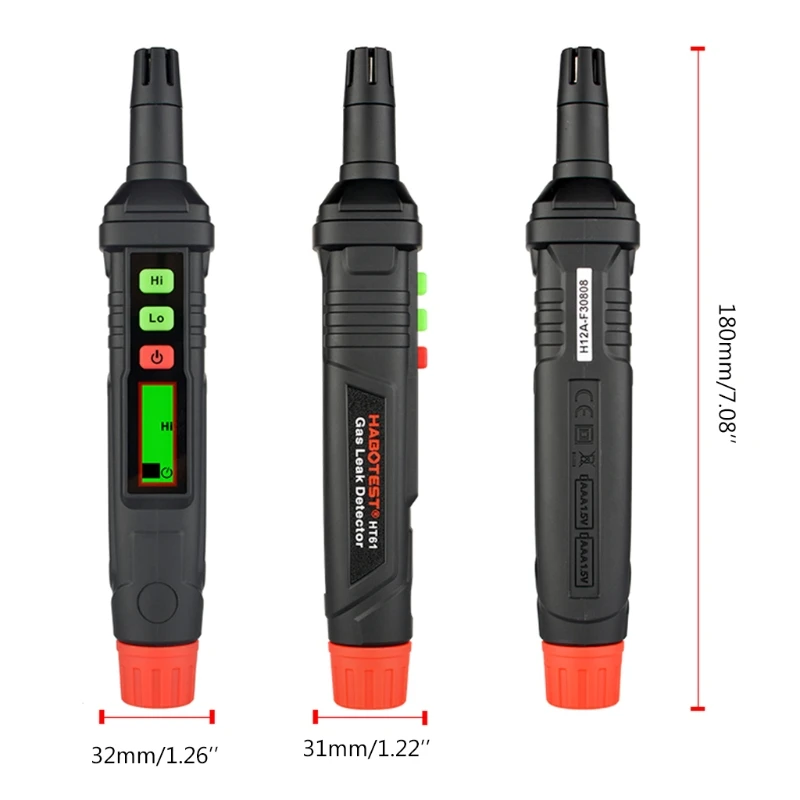Rilevatore perdite gas portatile Sniffer gas naturale portatile LCD ad sensibilità