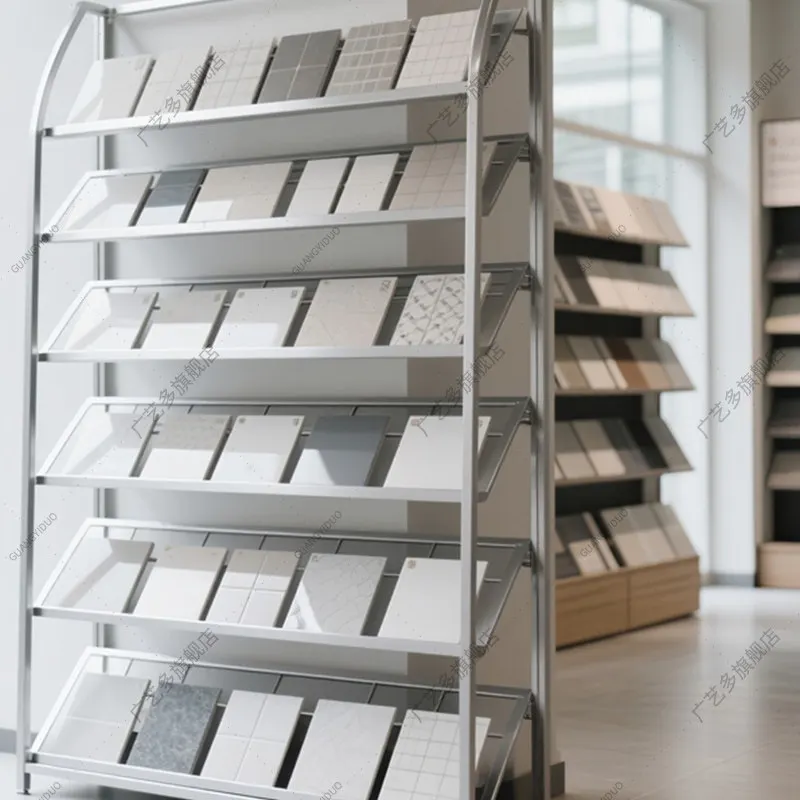 Building Materials Swatch Integrated Ceiling Sample Book Tile Rack Ceramic Stone Display Rack Clothing Cabinet Door Panel
