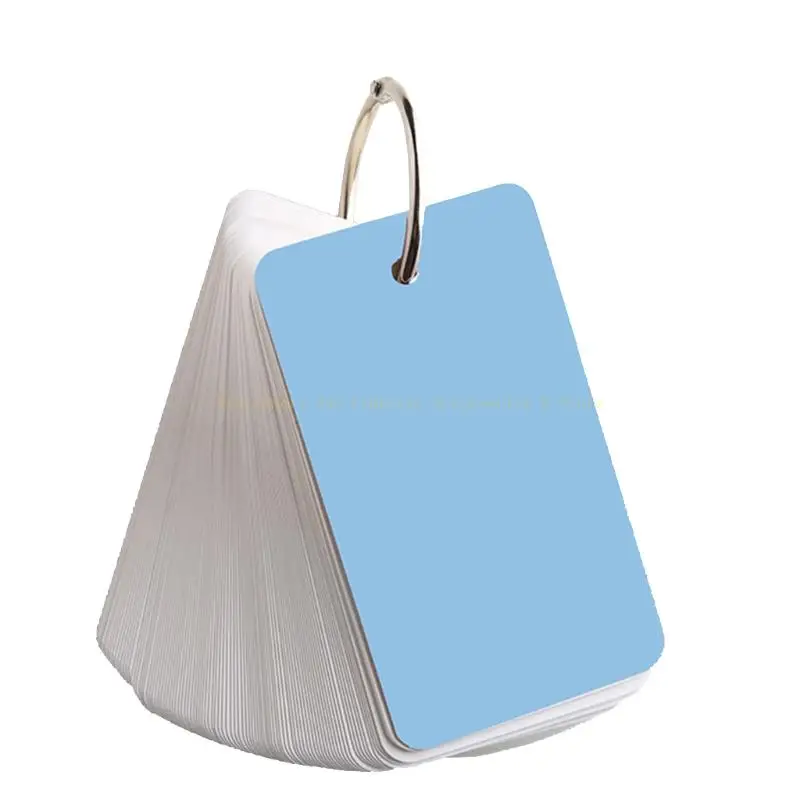 100 листов Mini Flipping Cardboard Flash Cards Card