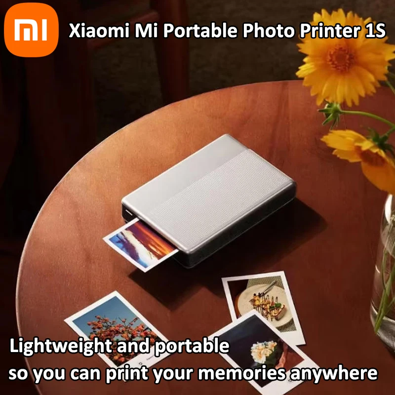 Xiaomi Pocket Photo Printer 1s Wireless Bluetooth Thermal Print ZINK Inkless Technology Xiaomi App Portable Photo Printing