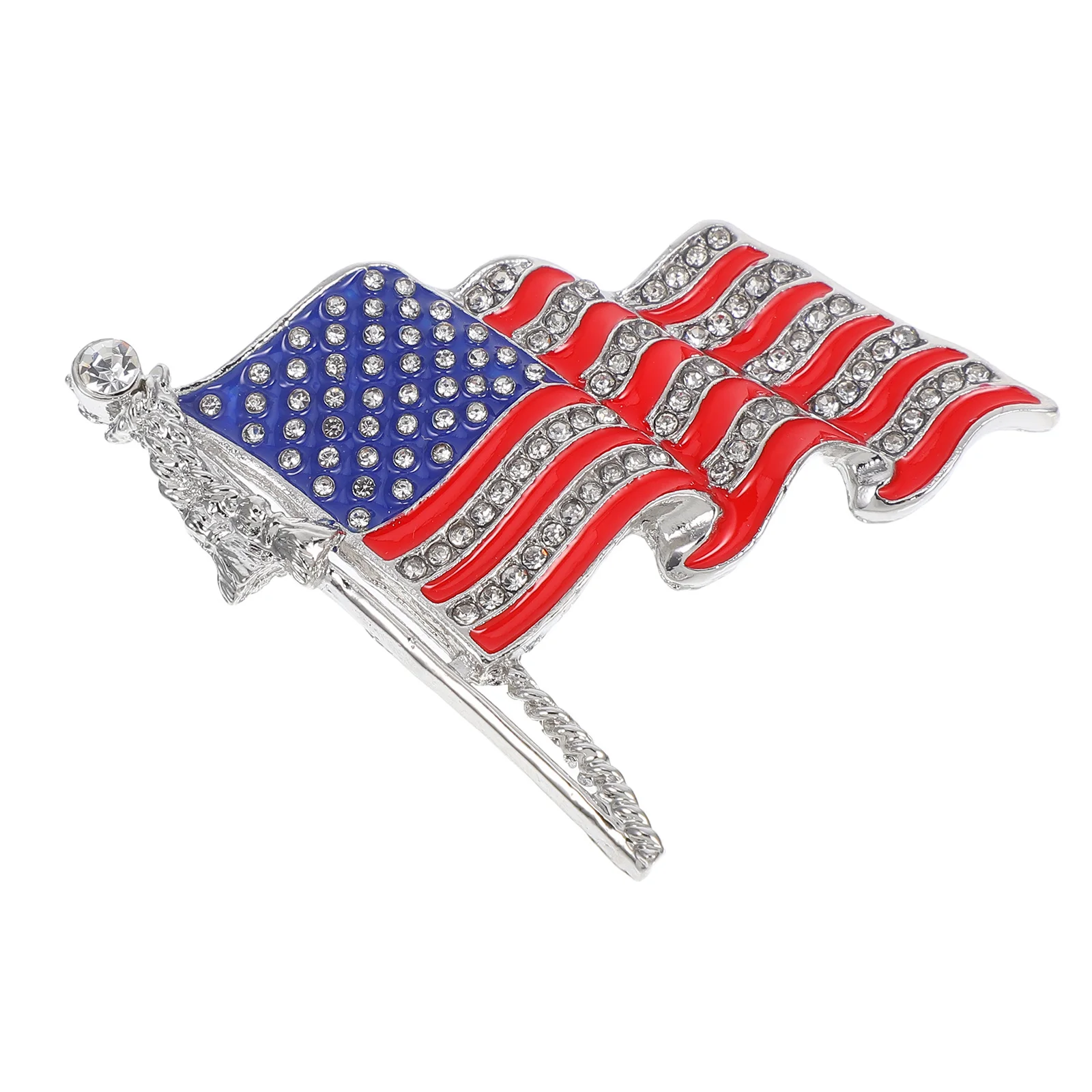 

Булавка с американским флагом, модная прочная брошь в полоску с лацканами для наряда, пальто, значок с флагом США, подарок, американская булавка с лацканом