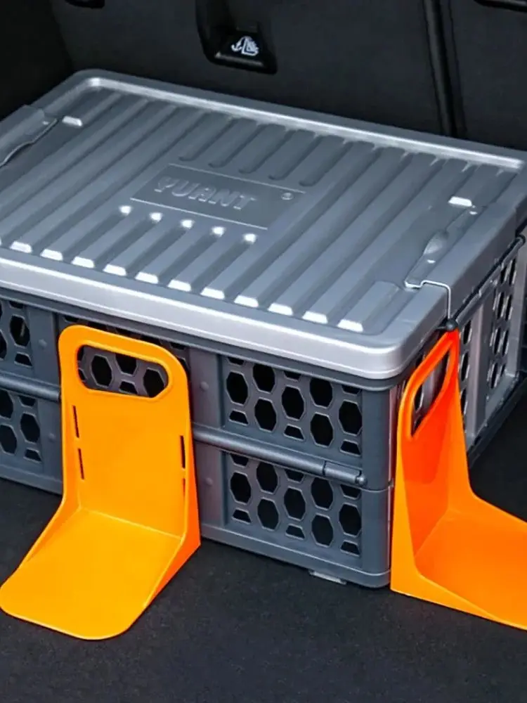1PC Multifunctionele Auto Terug Auto Kofferbak Vaste Gereedschapsrek Houder Bagagebox Stand Schudden-proof Organizer Hek Opslag houder - afbeelding 2