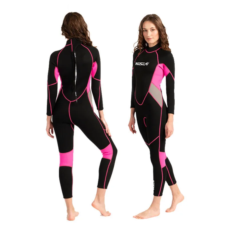 

One Piece Wetsuits Long Sleeve Couple's Long Sleeve Diving Suit 3mm for Water Sports Men Women Snorkeling Surfing Swimming Suit