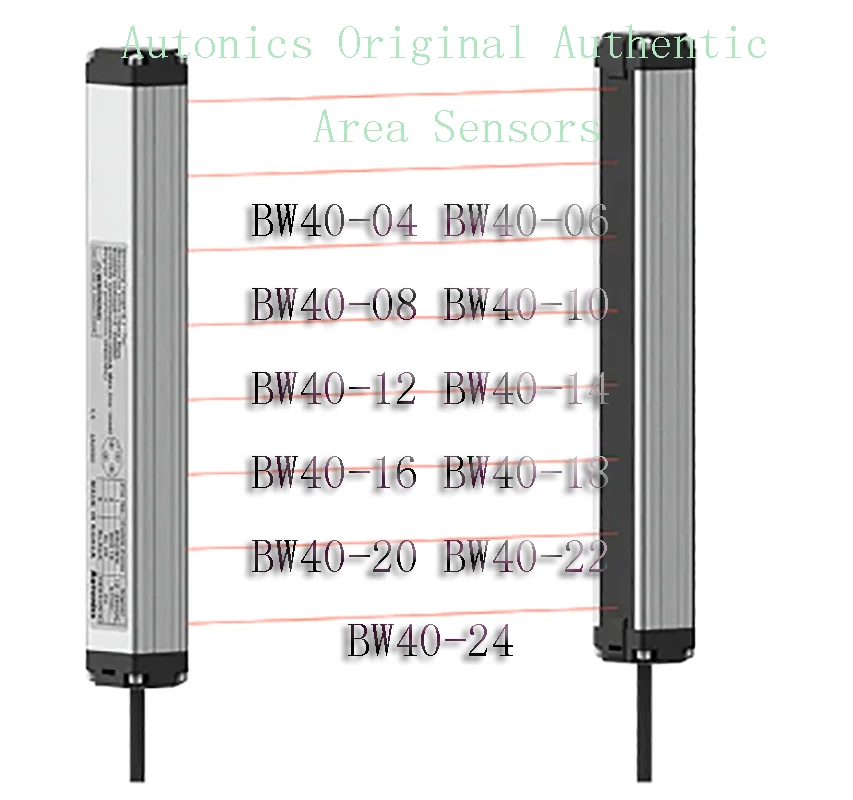 Autonics Area Sensors BW40-04 BW40-06 BW40-08 BW40-10 BW40-12 BW40-14 BW40-16 BW40-18 BW40-20 BW40-22 BW40-24