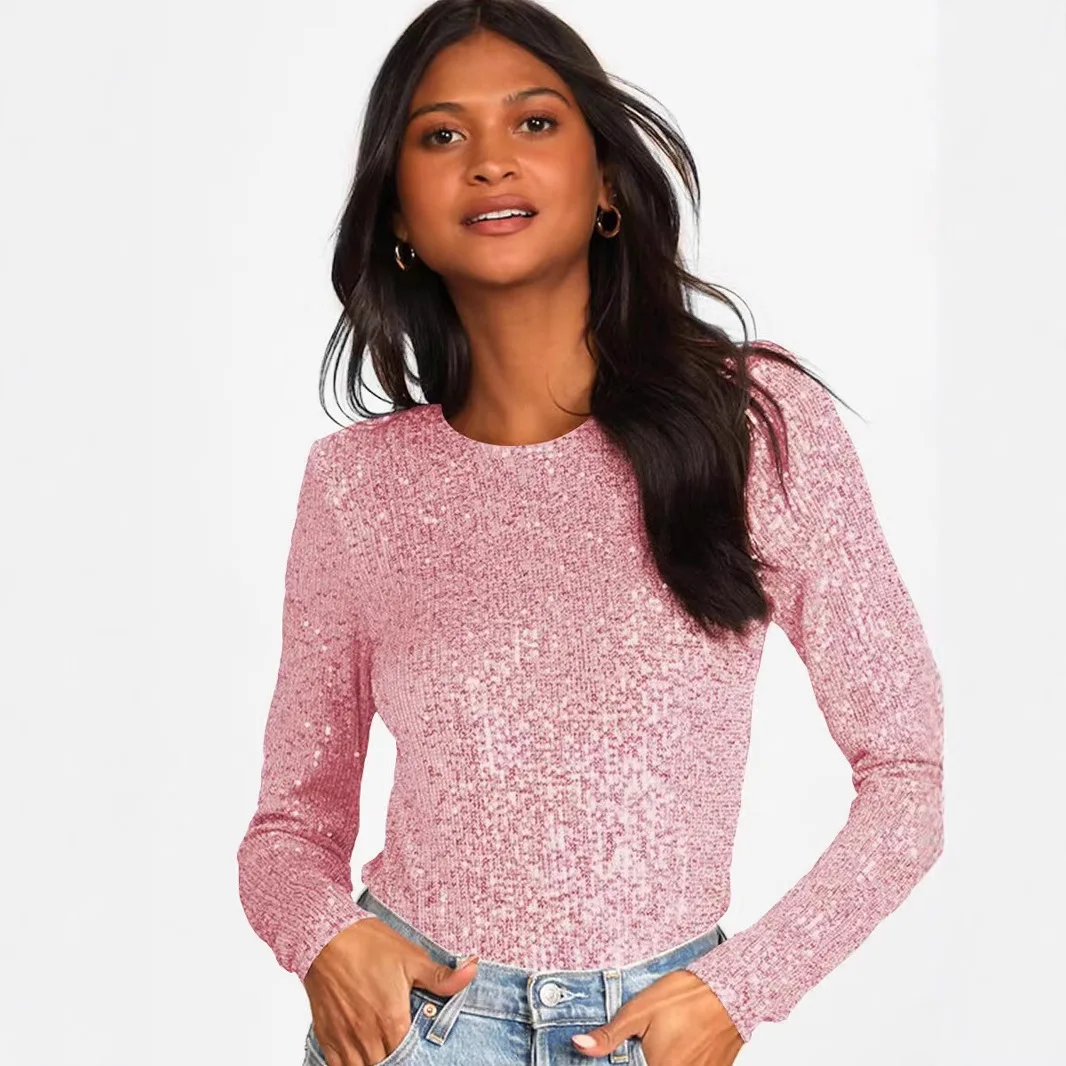 Nuovo 2023 da donna Slim Fit lungo Sve Flaing scava fuori Sexy Faionable lavorato a maglia sottile stagione autunnale Rer