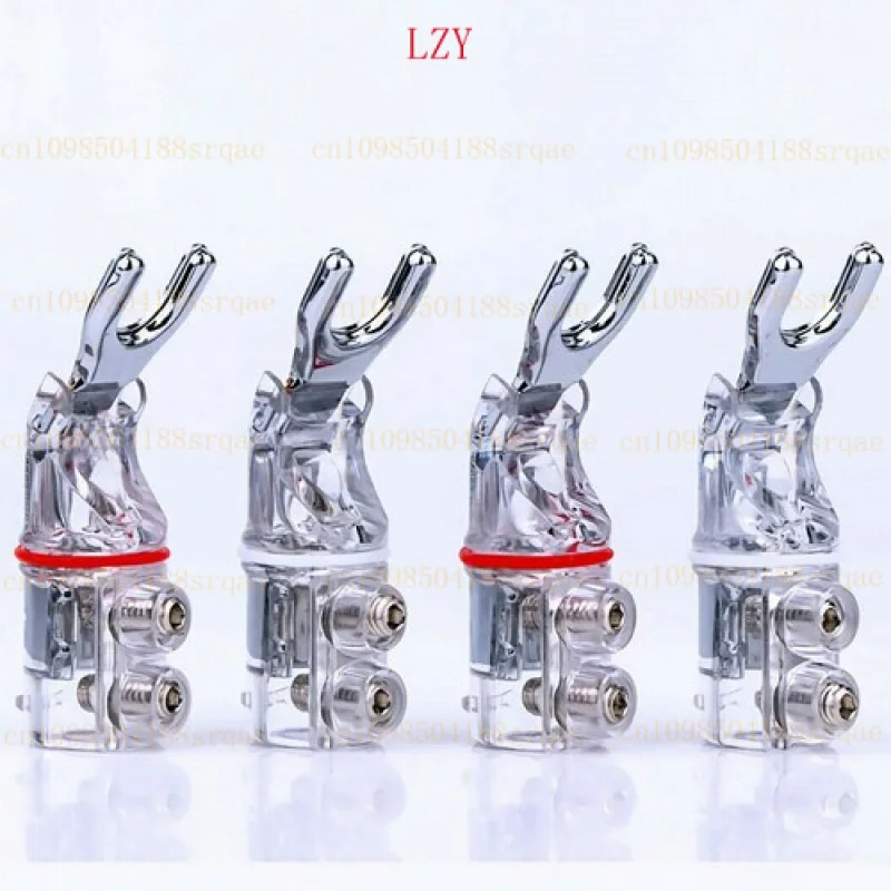 

Разъем кабеля аудио динамика с родиевым покрытием HiFi Y и лопатой, разъем типа «банан»