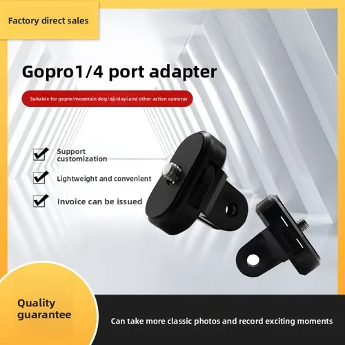Imagen 2 del producto Adaptador de conversión de tornillo Universal de 1/4 ""para GoPro Hero 13 12 11 10 9 DJI Action 4 3 Insta360 X4 X3 Accesorios
