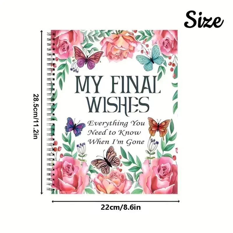 YLS-My Final Wishes Planner: كل ما تحتاج إلى معرفته عندما ذهبت نهاية مخطط الحياة وقائمة المرجعات والمنظم