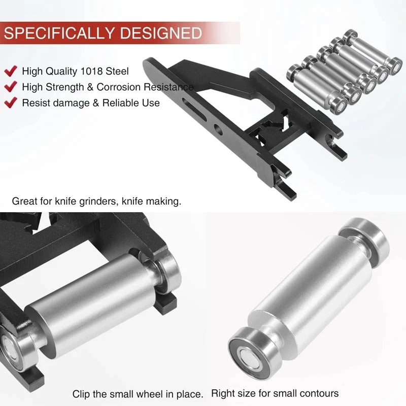 TM Belt Grinder 2x72 Small Wheels and Holder Set For Knife Grinders Knife Making Including 5 Popular Diameters 12/15/20/25/30 MM