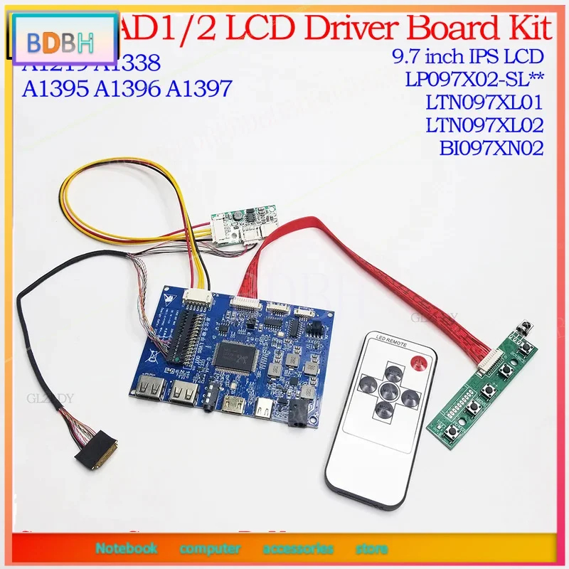 Плата контроллера ЖК-дисплея для iPad 9,7 дюйма A1219 A1338 A1395 A1396 A1397 LP097X02-SL 1024*768 30-контактный IPS LCD DIY дисплей для Raspberry