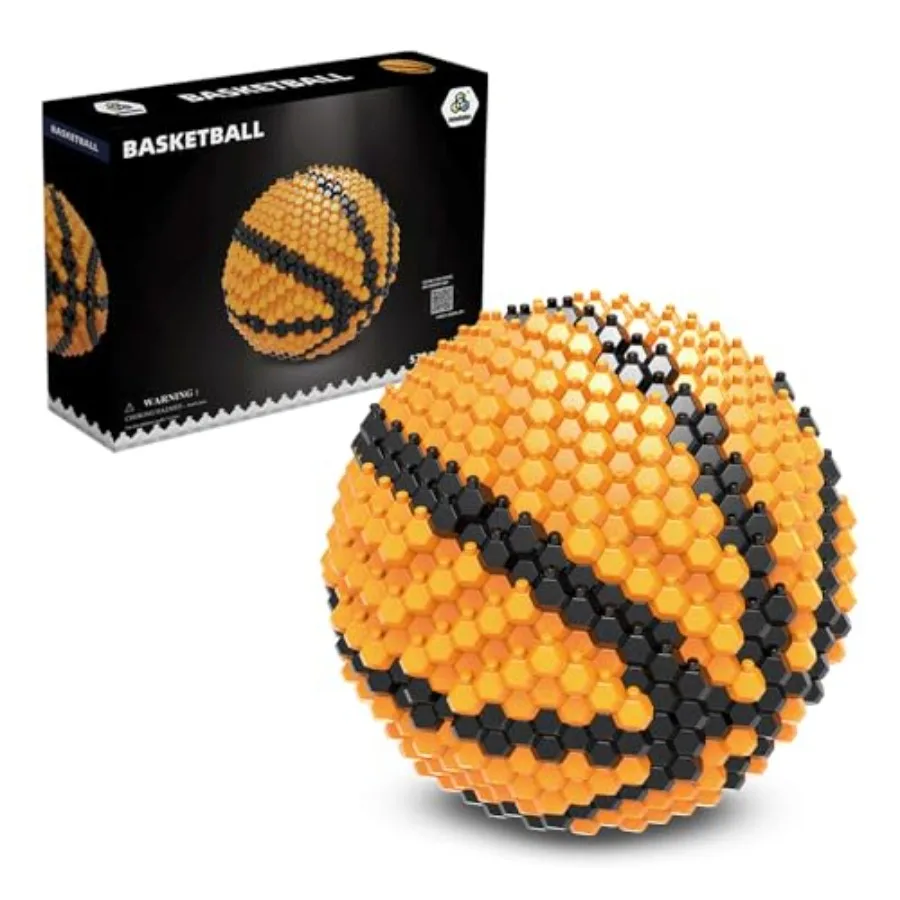 

Basketball Building Block Set Adults challenging STEM Block Decorations Miniature 3D Educational Toys for Ages 14 15 16 and Abo