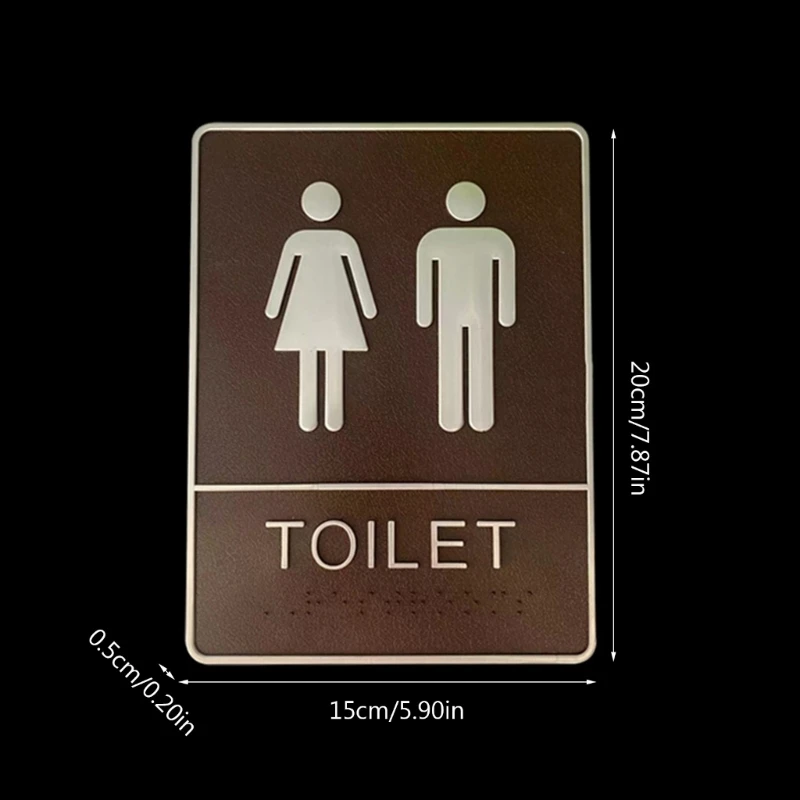 Pegatina pared para baño, letrero baño para mujer y hombre, WC, hogar, Hotel, puerta baño, letreros, calcomanía para