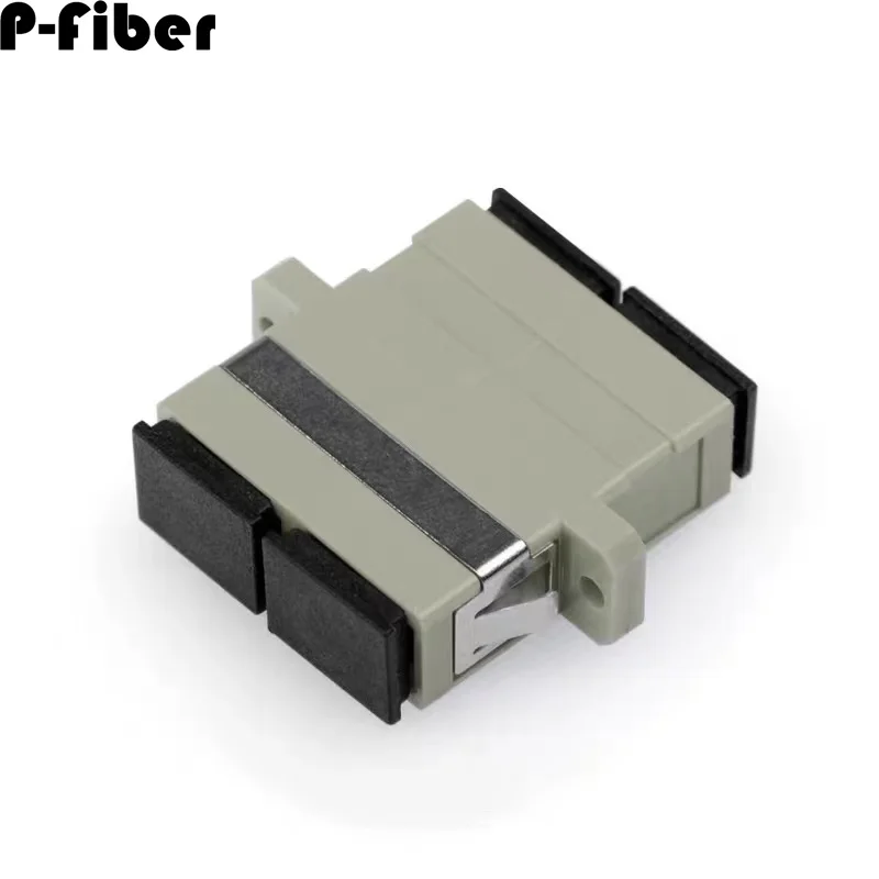 Multimode SC dual port adapter 10pcs duplex DX optical fiber coupler conector SM OM3 OM4 P-fiber
