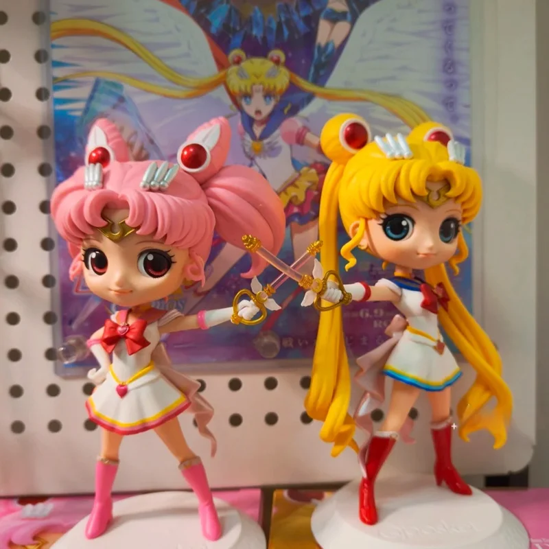 حار بانداي فيجوارت Qposket اللعب بحار القمر كوزموس Tsukino Usagi الأبدية بحار القمر أنيمي عمل أرقام نموذج جمع هدية #2