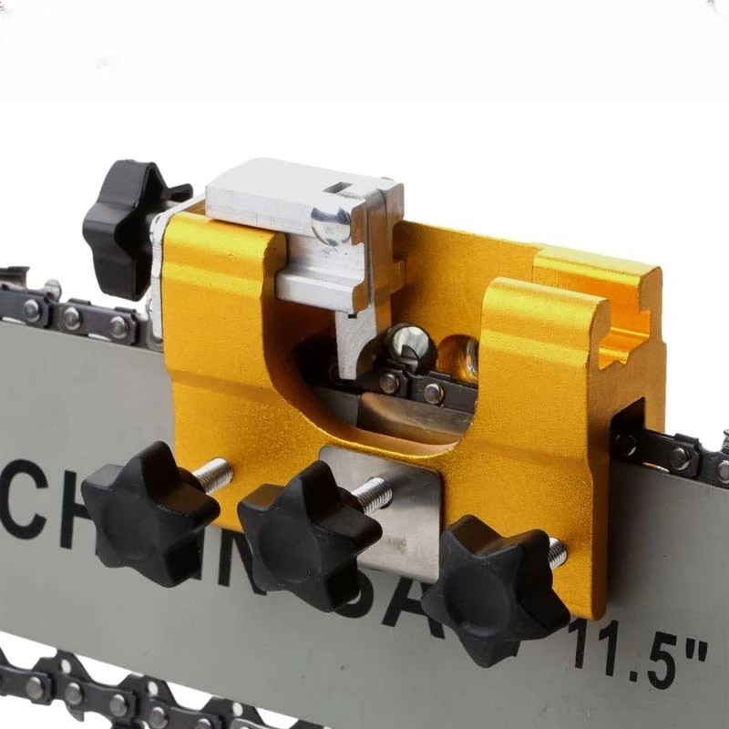 

Ручная цепная шлифовальная машина, бытовой зажим для цепи ручной бензопилы, напильник для цепи бензопилы (ручная цепная шлифовальная машина + 1 шлифовальная головка)