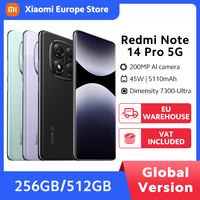 Xiaomi Redmi Note 14 Pro 5G Smartphone Global Version  MediaTek 200MP Camera Dimensity 7300-Ultra CPU 5110mAh Battery 45W