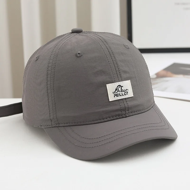 Eine Herren-Kappe mit kurzer Krempe, neuer Sommerstil, atmungsaktive und schnell trocknende Baseballmütze, leichte Soft-Top-Entenschnabelmütze für Damen – Detail 7