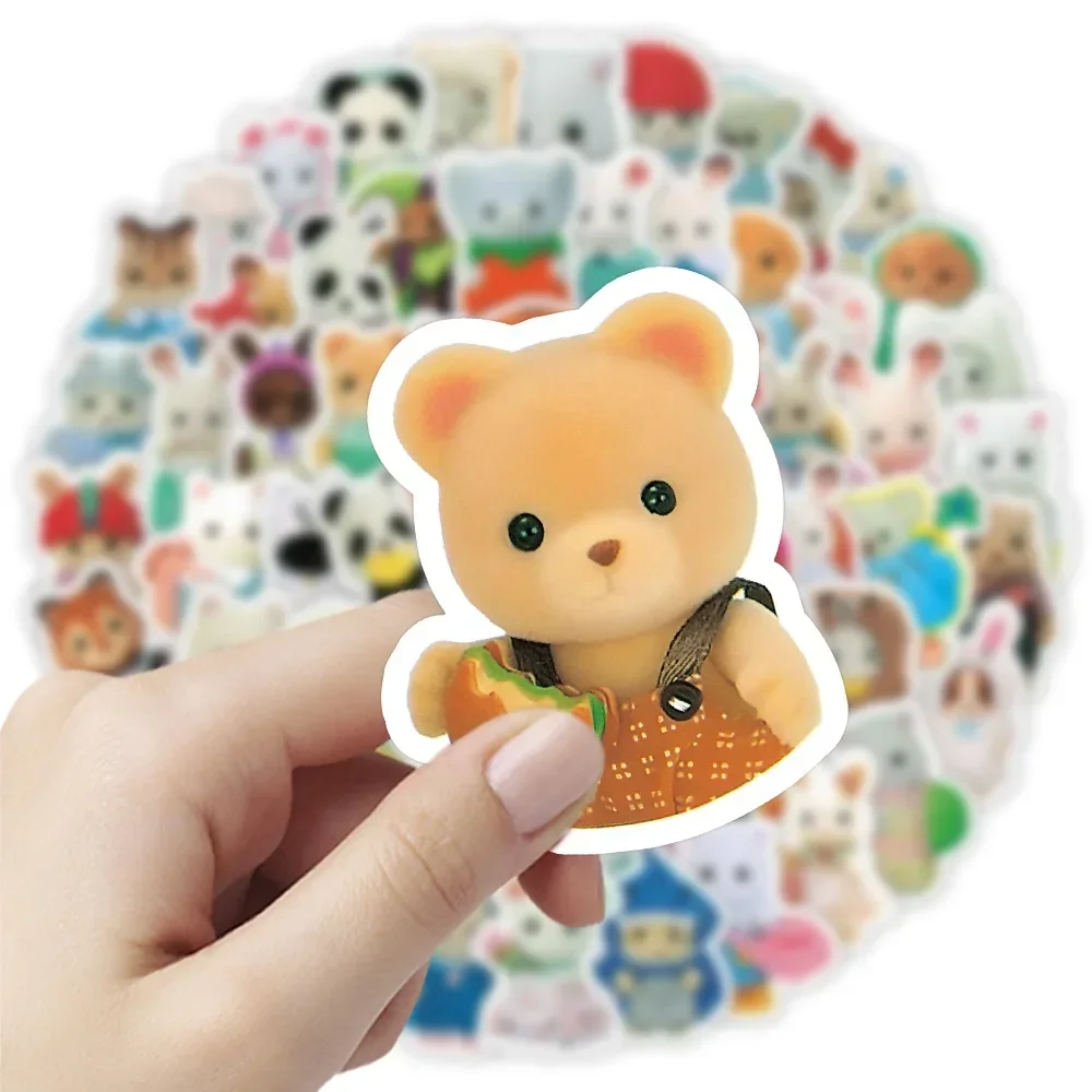 100/200pcs Kawaii Calico Critters Stickers