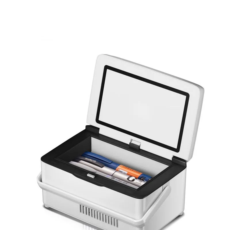 12 فولت التيار المتناوب/تيار مستمر USB الأنسولين ثلاجة صغيرة صندوق تبريد السيارة قابلة للشحن صندوق تبريد الأنسولين