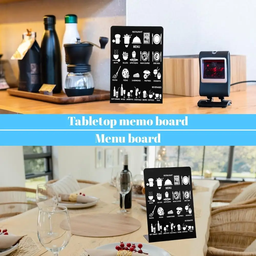 Edelstahl Magnetische Tafel L-förmige Magnetische Metall-Memotafel Vertikaler Ständer Multifunktionales Whiteboard für Zuhause – Detail 11