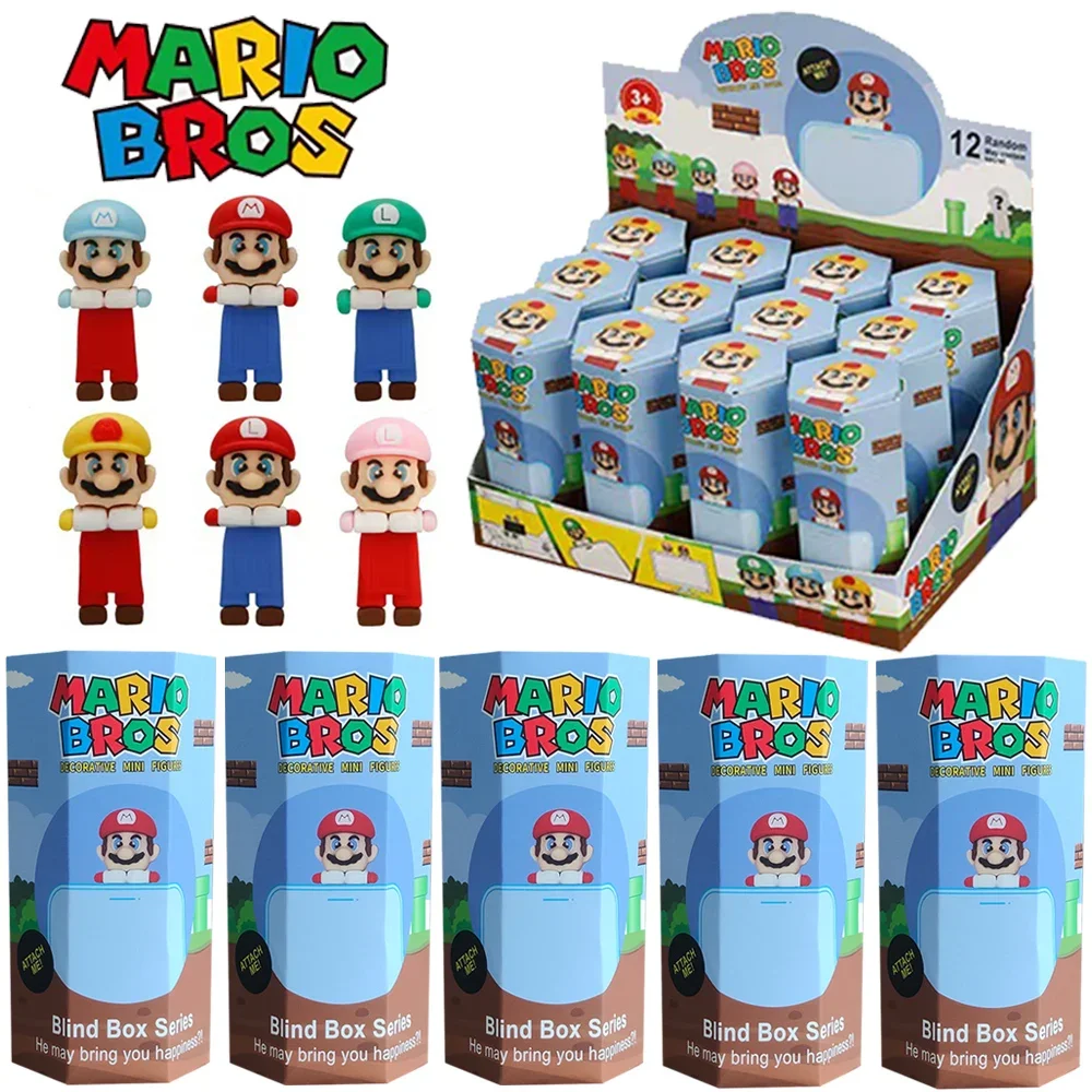 Sonny Angel  Collection Style Super Mario Bros Series Mini Anime Figure Ornaments Dolls Fans Children Christmas Birthday Gift