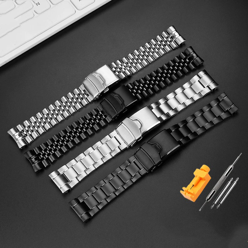 22mm Solid Steel watchband for Seiko steel watch strap abalone series turtle srpa21 srp777 srpc25 srp773 Bracelet