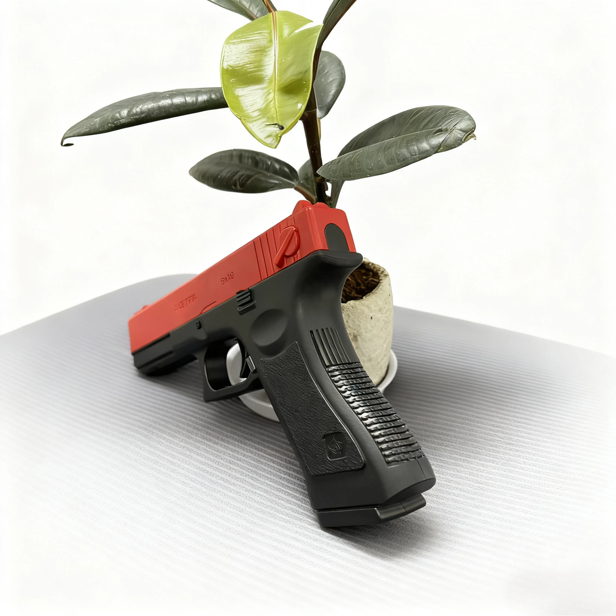 Pistola de balas suaves Airsoft Manual G17, pistola de juguete, revista inferior con láser, juego CS para deportes al aire libre, regalo para niños y adultos