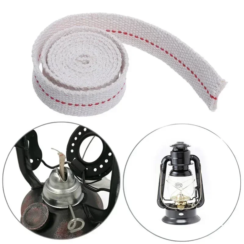 1M/roll Kerosene Lamp Wicks Flat Cotton Knitted Braided Wicks for  Lantern Diesel Oil Kerosene Lamp Accessories 1.2-2.5cm