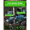 Hydroponics System with LED light Ultimate 21-Pod WiFi APP Auto-Drip Black ABS Indoor