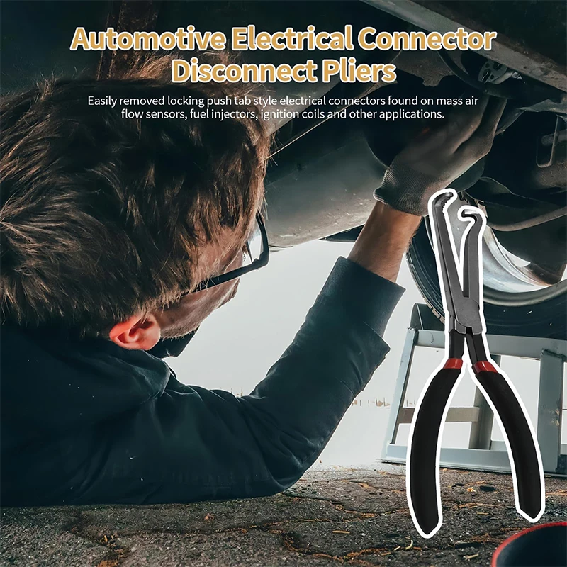 Car Electrical Disconnect Pliers 37960 Automotive Electrical Connector Pliers Long Spark Plug Removal Pliers Hose Pipe Fuel Line