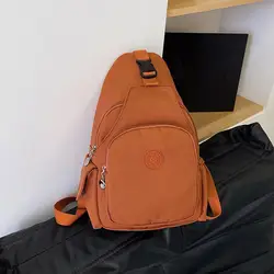 Lightweight Chest Bag For Women Waterproof Single Shoulder Bag Large Capacity Changeable Male Backpack Multi-pocket Design