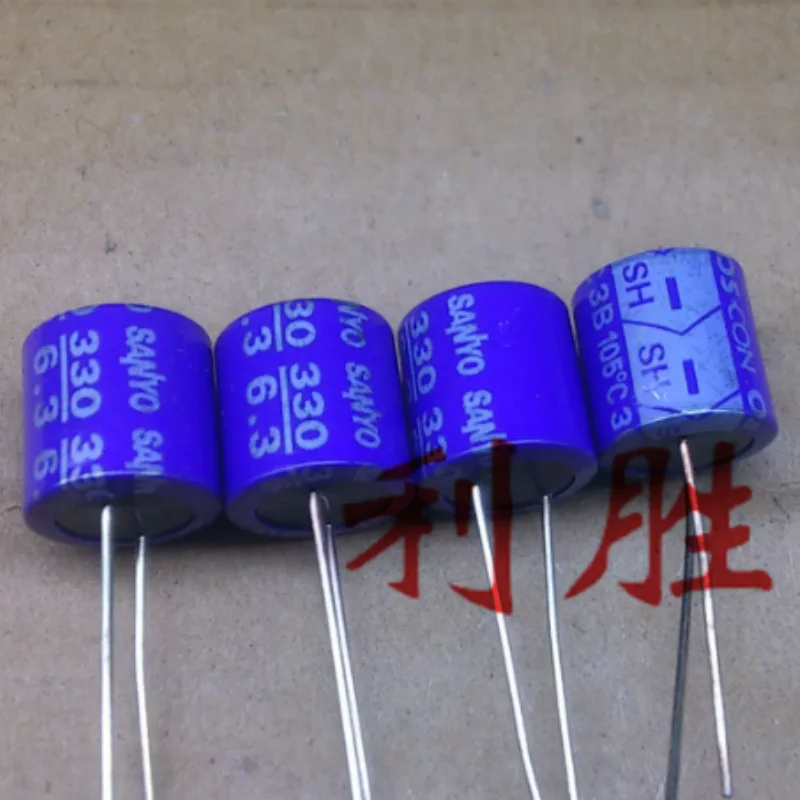 10PCS-100PCS  Brand new genuine Sanyo SANYO OS-CON solid-state capacitor solid capacitor 6.3V330UF 10X10