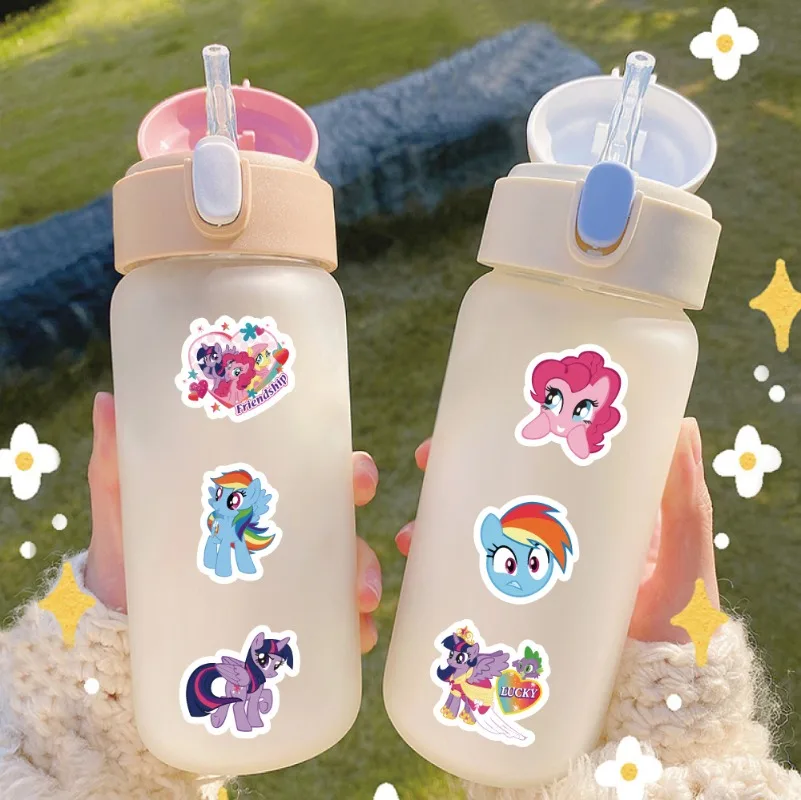 Pegatinas de dibujos animados My Little Pony para niños, etiquetas adhesivas de juego de juguete, etiqueta de sellado de regalo DIY, suministros de