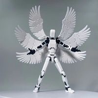 Six Wings Angel 3D Whole Body Multi-Joint Movable Creative Matching Ornaments New Toy
